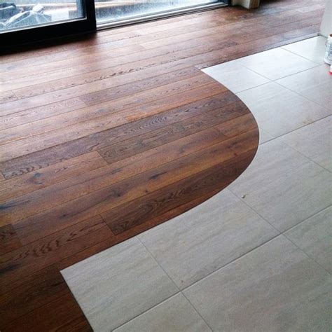 Tile And Wood Floor Together