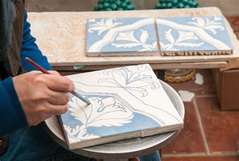 Tile Painting Process