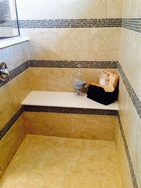 Tiled shower seat Pinterest