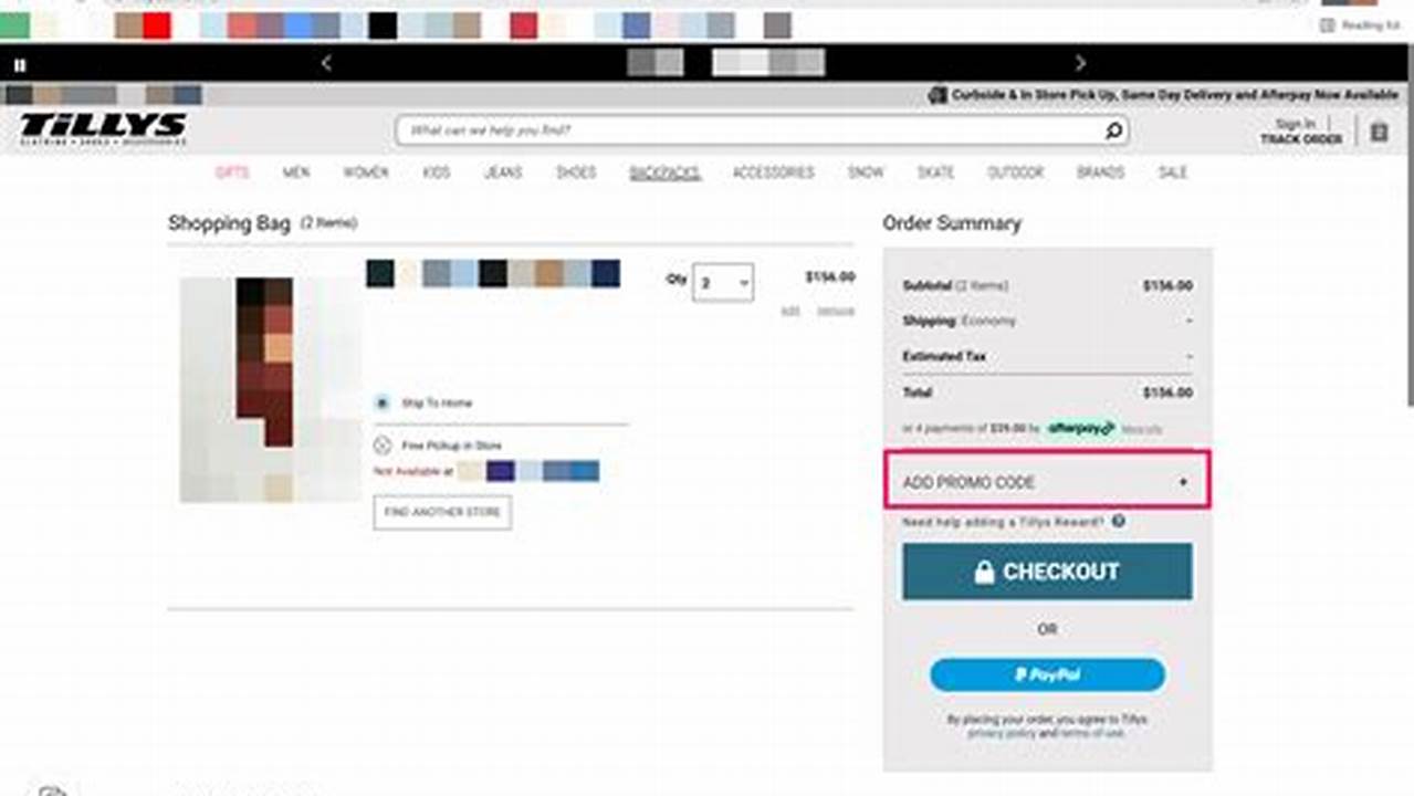 Tillys Free Shipping Promo Code 2025