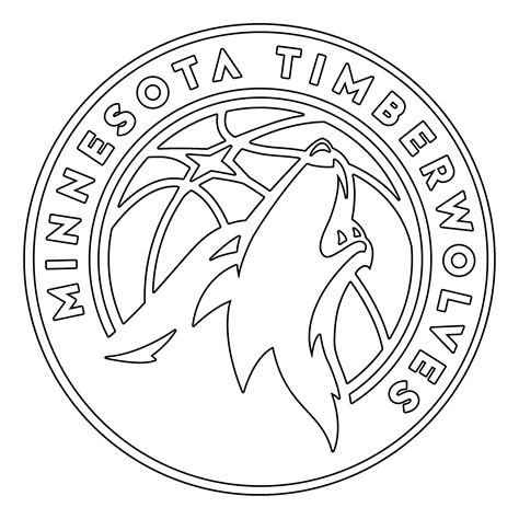 Timberwolves Coloring Pages