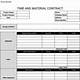 Time And Materials Contract Template Construction