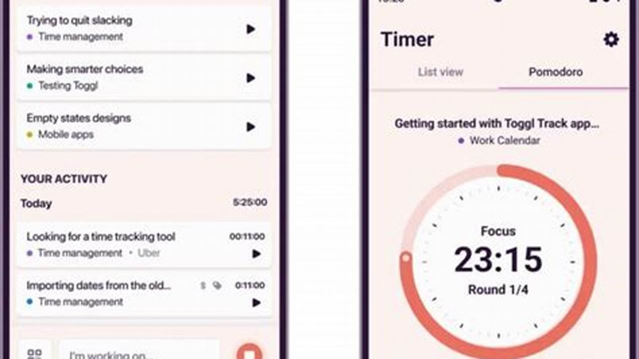 Time Tracking Calendar App