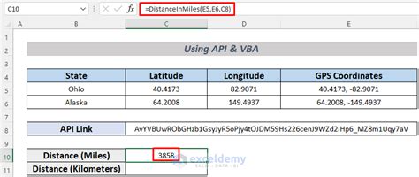 How to Calculate Distance Between Two Addresses in Excel (3 Ways)