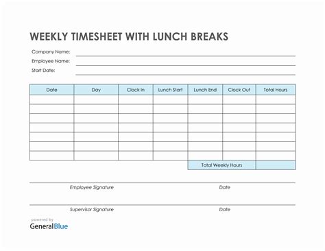 Time Card Calculator With Lunch