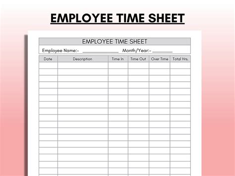 Free Timesheet Templates ClockIt