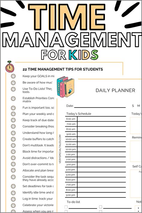 Time Management Worksheets For Students