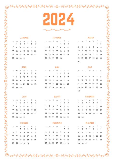 Time Management with 2024 Full Calendar PDFs