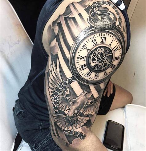Time sleeve by Noah Tattoo ideas Pinterest Tattoo