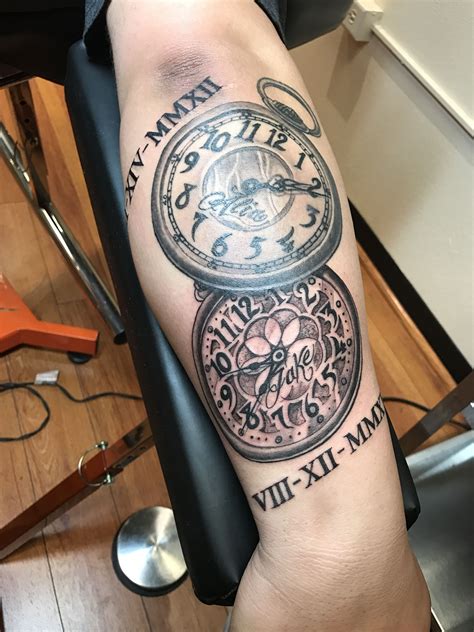 time tattoo Time tattoos, Tattoos, Geometric tattoo