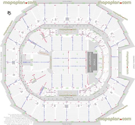 Time Warner Cable Arena Detailed Seating Chart