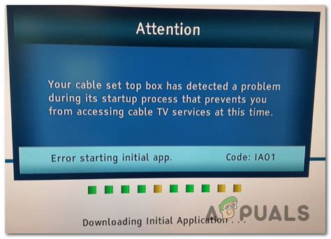 Time Warner Cable Error Code Ia01