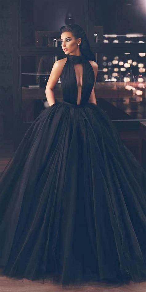 Timeless Noir Elegance Dress - Cinderella Black Wedding Dress