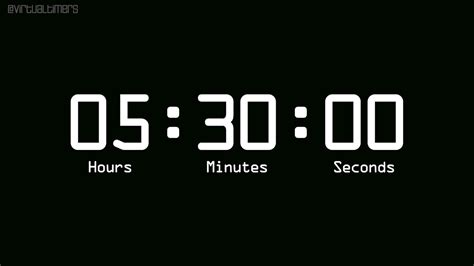 Countdown with Ease: 5 Hours and 30 Minutes Timer