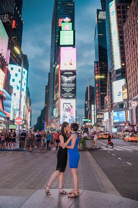Times Square Engagement Photos