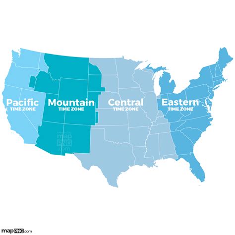 US Time Zone Map GIS Geography