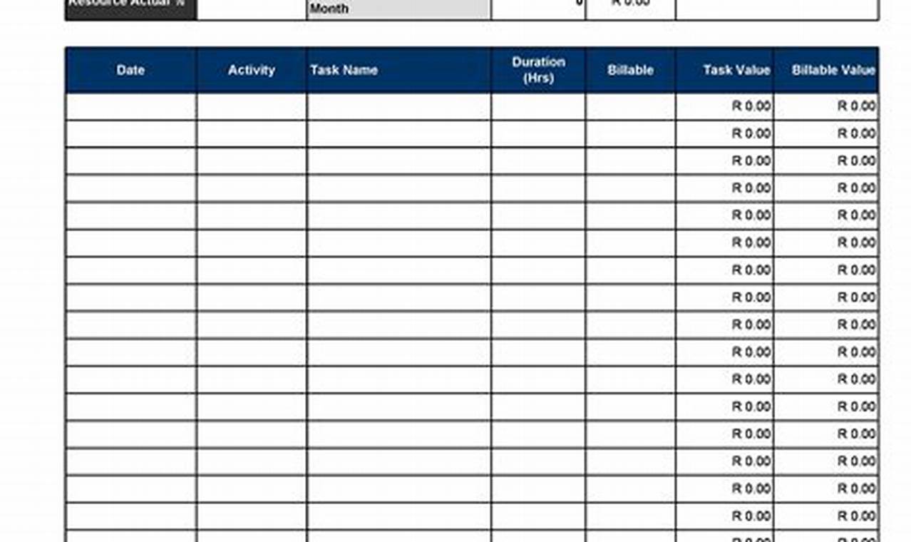 Timesheet Templates In Excel