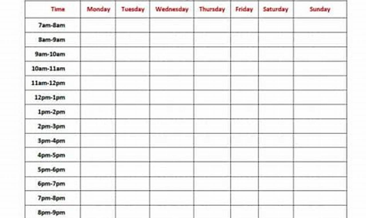 Free Timetable Templates Excel That Will Make Your Life Easier