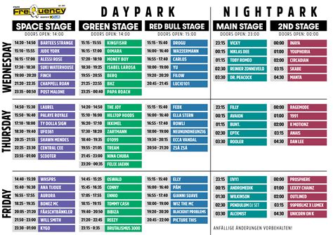 Timetable and Frequency