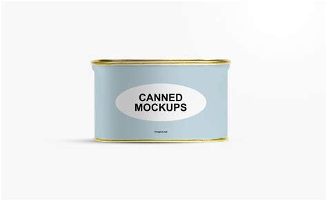 Tin Can Mockup Front View