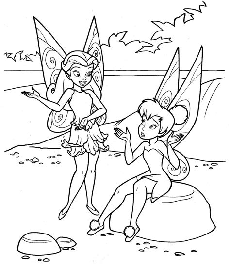 Tinkerbell Coloring Sheets Printable