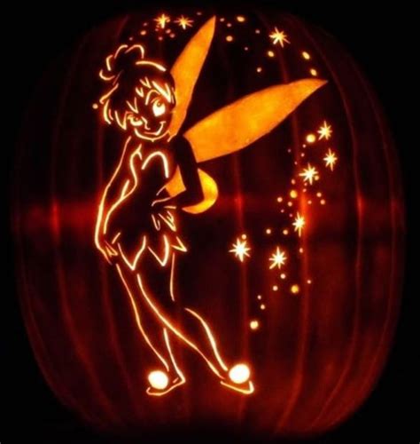 Tinkerbell Pumpkin Carving Template