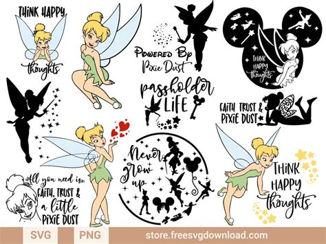 Sprinkle Some Magic with Tinkerbell SVG Free Download - Unlock Your Creative Wings Today!