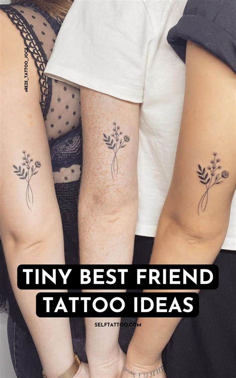 Tiny & Adorable: Best Friend Tattoo Ideas You Can't Resist!