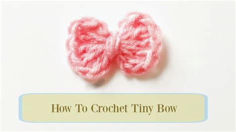 Tiny Crochet Bow