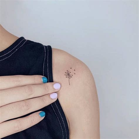 Tiny Dandelion Tattoo