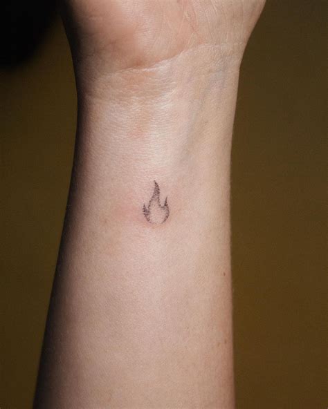 Tiny Fire Tattoo