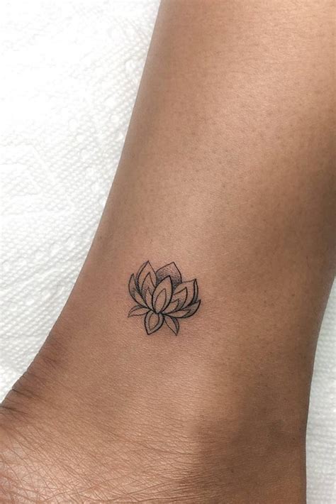 Tiny Lotus Tattoo