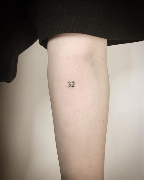 Tiny Number Tattoo