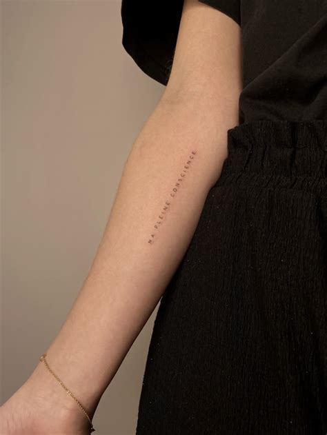 Tiny Script Tattoos