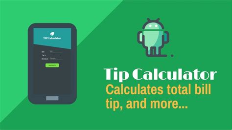 Effortlessly Calculate Tips with Tip Calculator App Developed in Android Studio