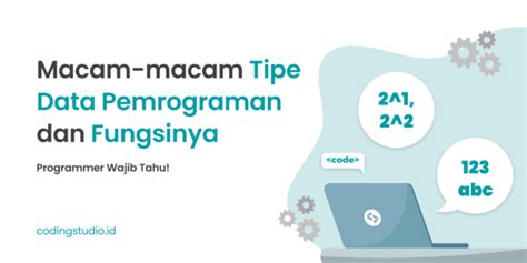 Tipe Data Pemrograman: Wajib Tahu Programmer