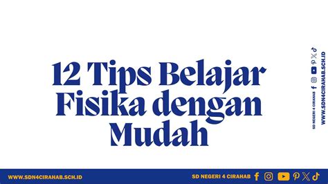 Tips Kinematika