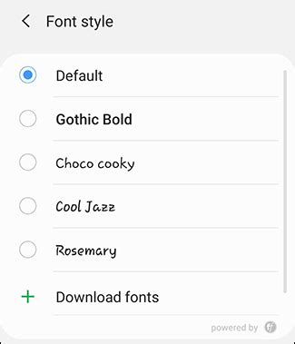 Ilustrasi tips mengubah font di Android
