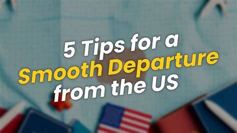 Tips Smooth Departure