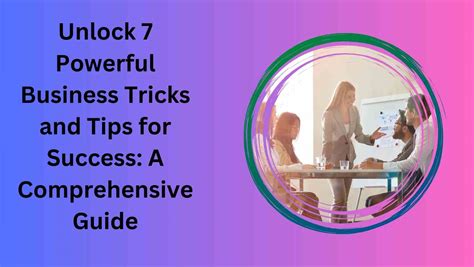 Tips and Tricks for Success