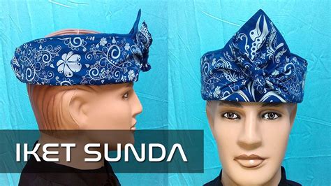Gambar tutorial membuat iket Sunda