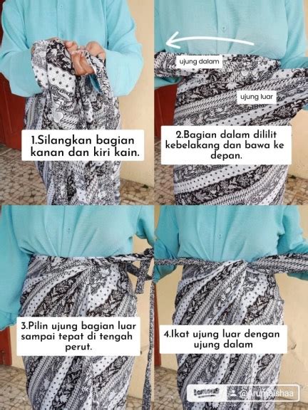 Tips dan Trik tutorial membuat rok lilit