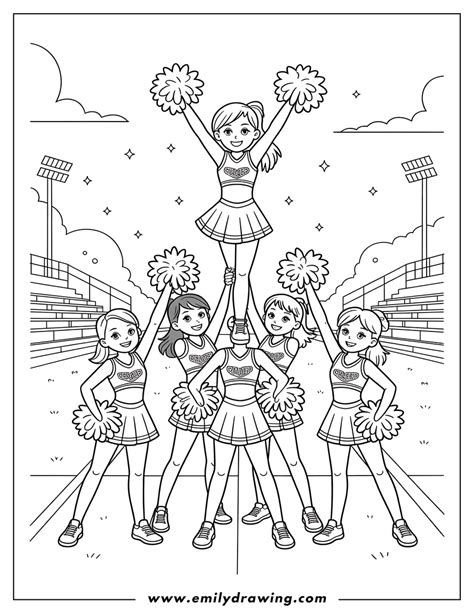 Tips for Cheerleading Coloring Page Fun