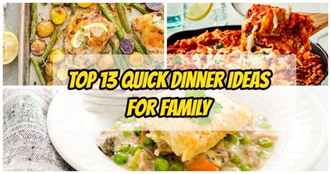 Tips for Making Quick Dinner Ideas Even Faster