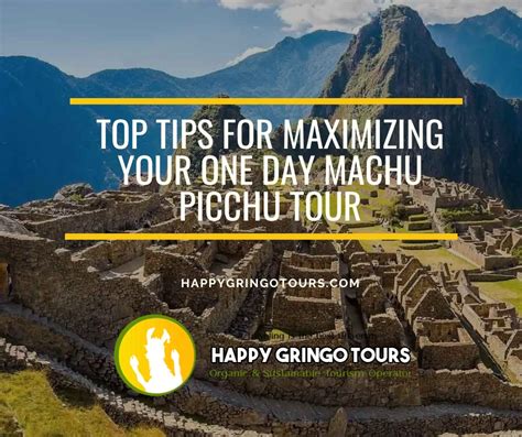 Tips for Maximizing Tour Time
