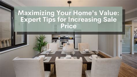 Tips for Maximizing Your Sale Price