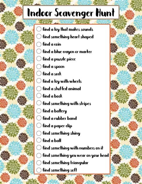 Tips for Scavenger Hunt