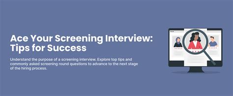 Tips for Screening Success