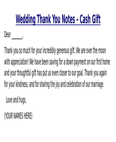 Tips for Sending Your Wedding Thank You For Money Notes