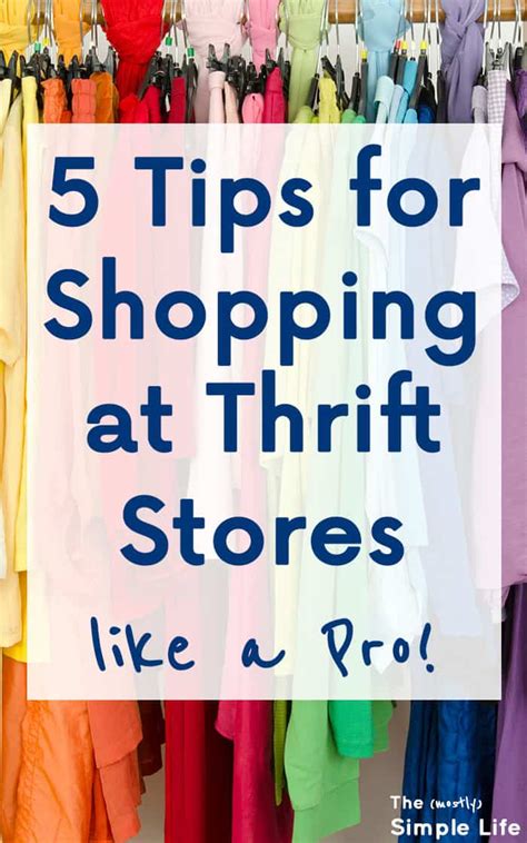 Tips for Thrift Store Shopping